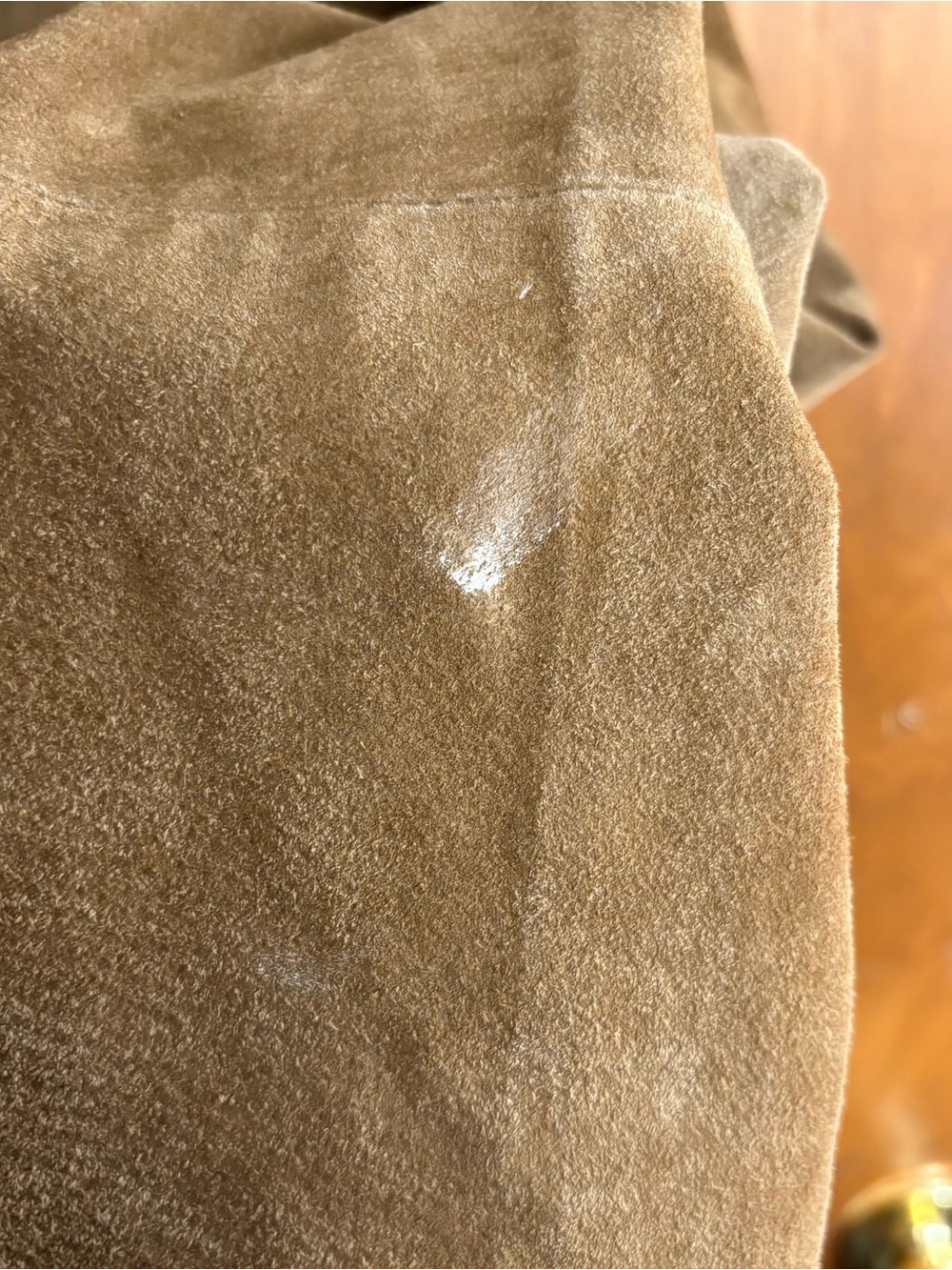 Vintage Tan Brown Suede Leather Zip Up Jacket XL Country Western Rodeo Festival - Picture 12 of 14